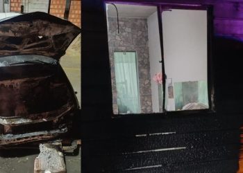 Ilhota – Madrugada de susto: veículo incendeia em garagem no Loteamento Schneider
