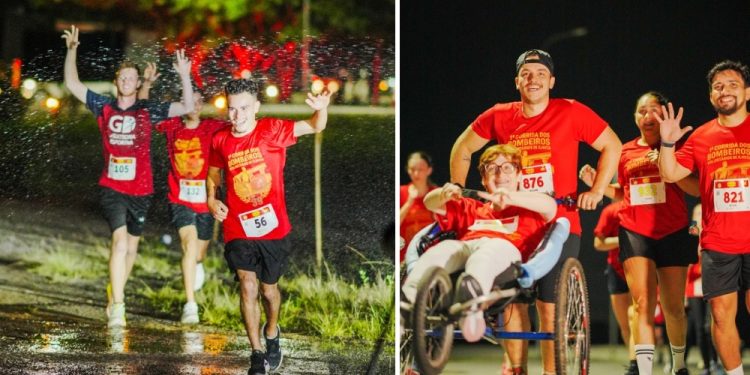 Ilhota vive uma noite histórica com a 1ª Corrida dos Bombeiros Voluntários